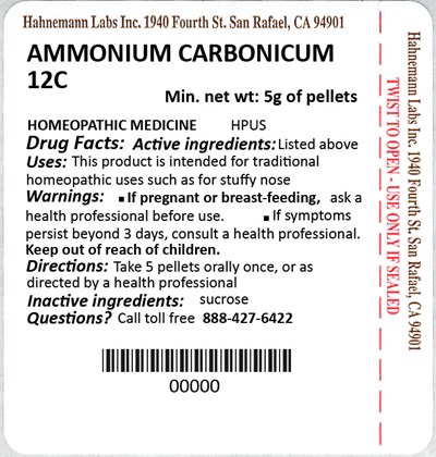 Ammonium Carbonicum 12c 5g (Ammonium Carbonicum 12c 5g)